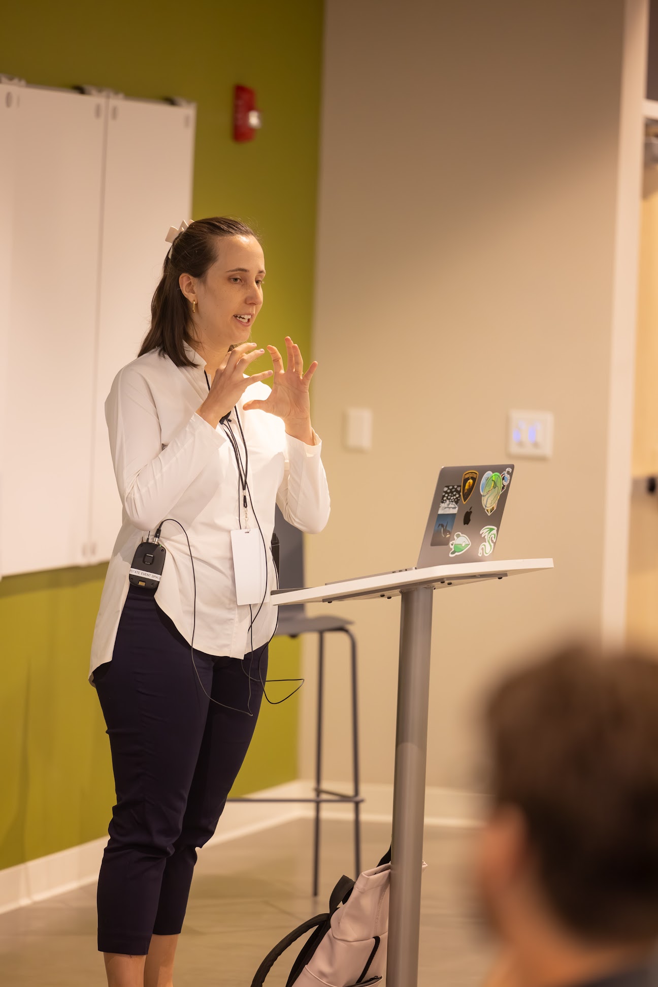 Lydia Stepanek speaking at the 2024 Carolina Code Conference