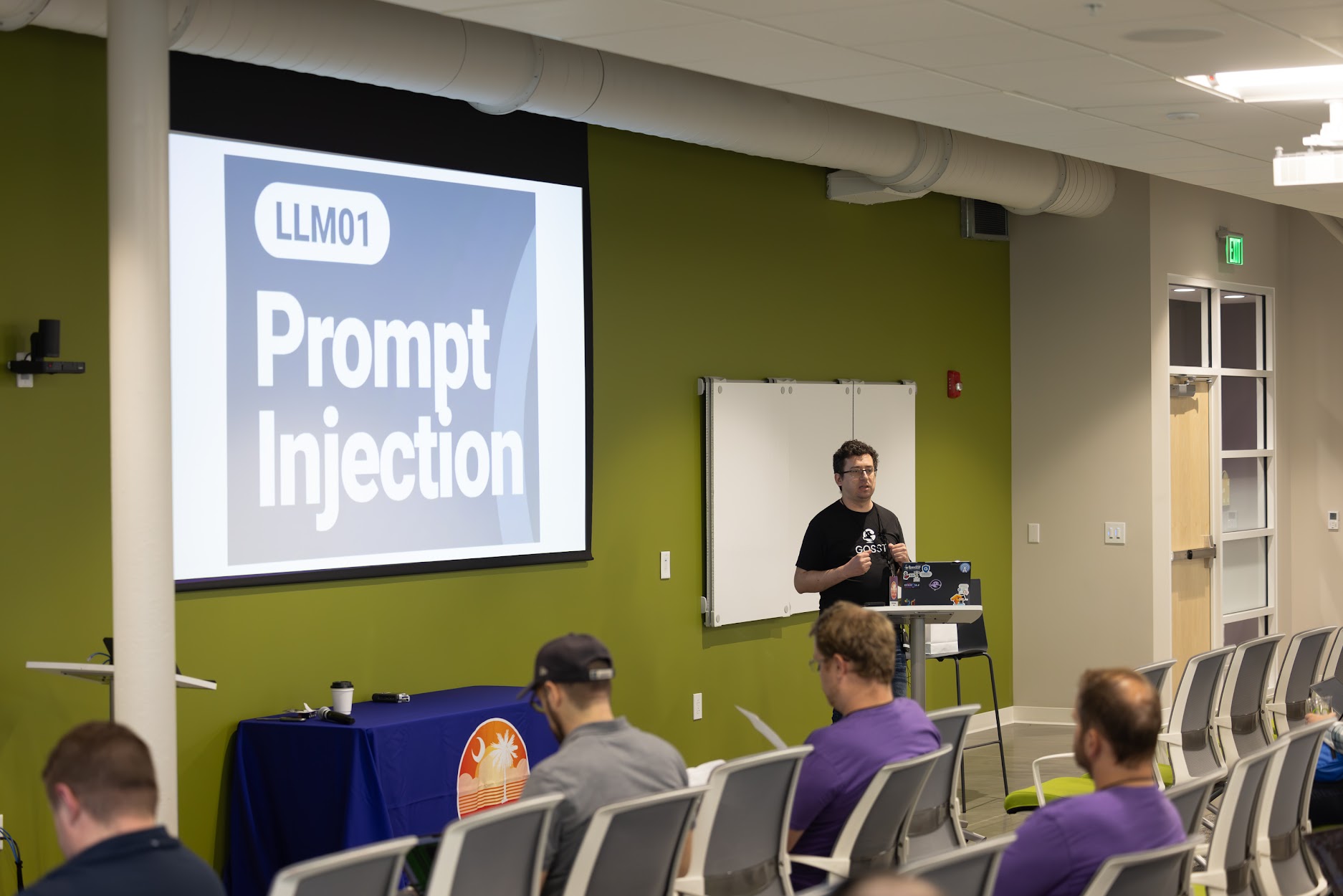 Mihai Maruseac speaking at the 2024 Carolina Code Conference