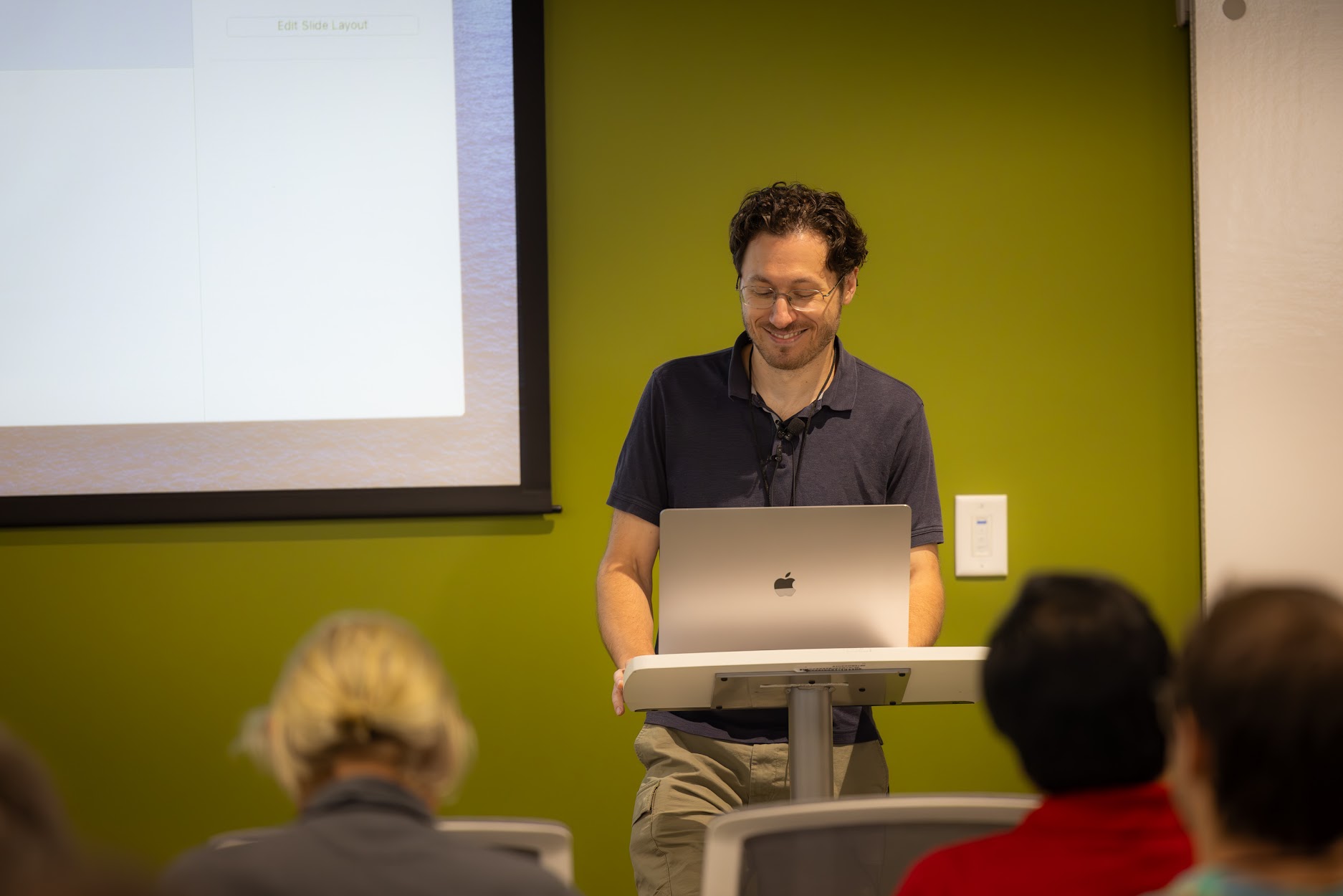 Nate Abele speaking at the 2024 Carolina Code Conference
