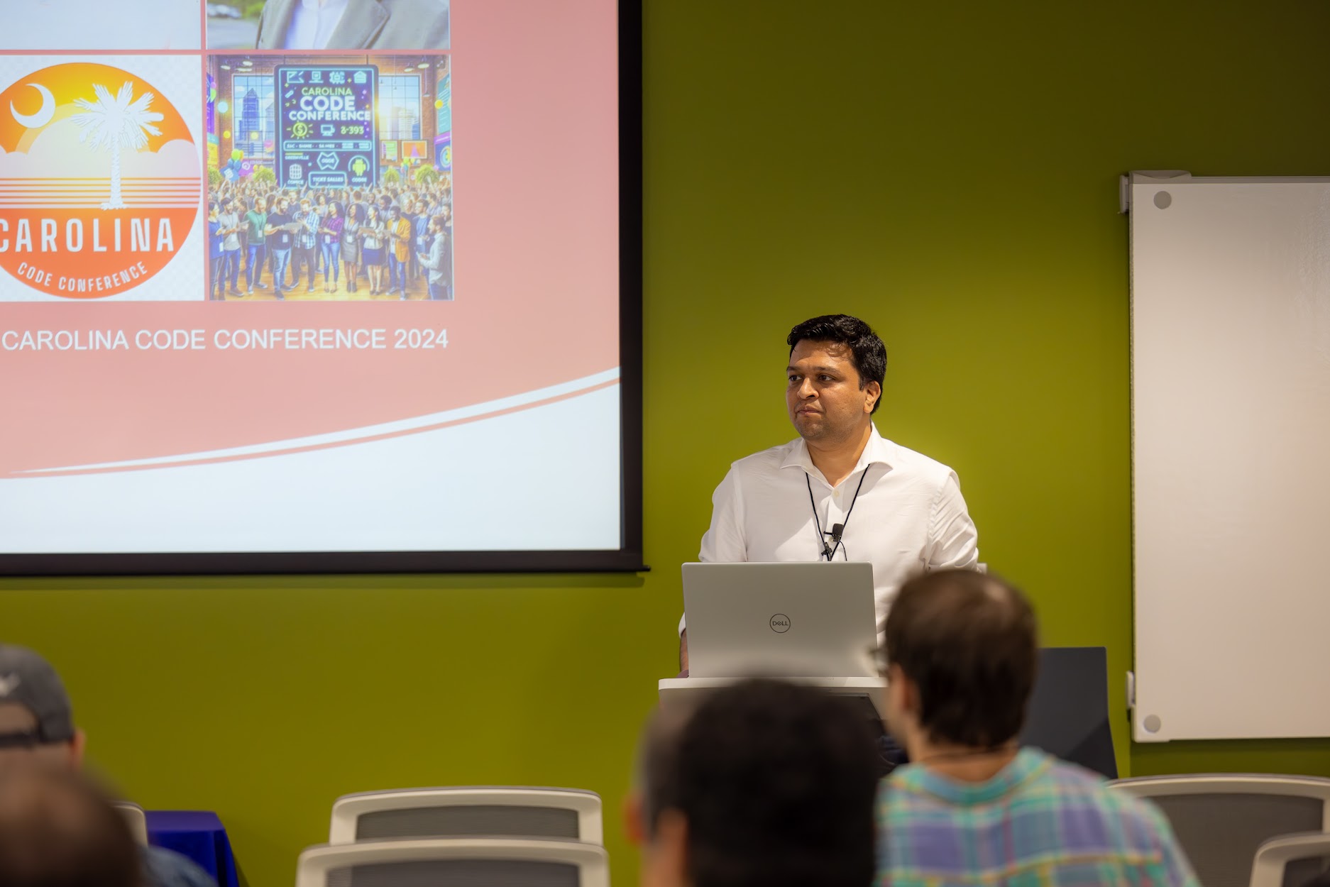 Pratik Thantharate speaking at the 2024 Carolina Code Conference