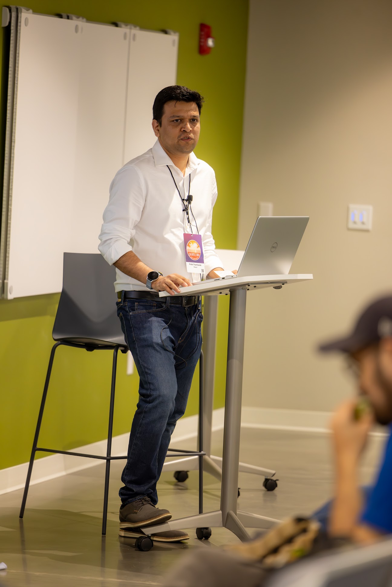 Pratik Thantharate speaking at the 2024 Carolina Code Conference