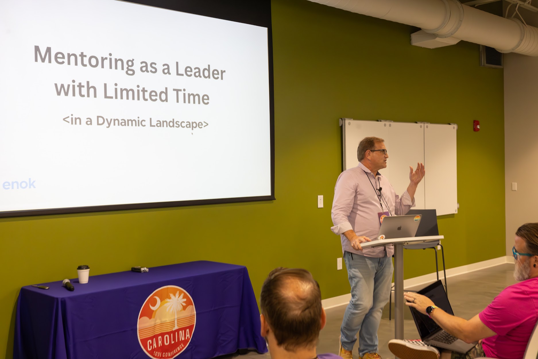 Rod Roth speaking at the 2024 Carolina Code Conference