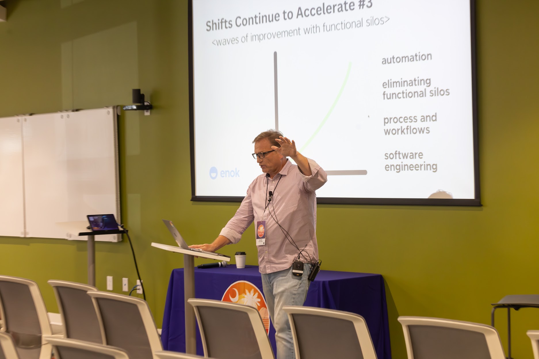 Rod Roth speaking at the 2024 Carolina Code Conference