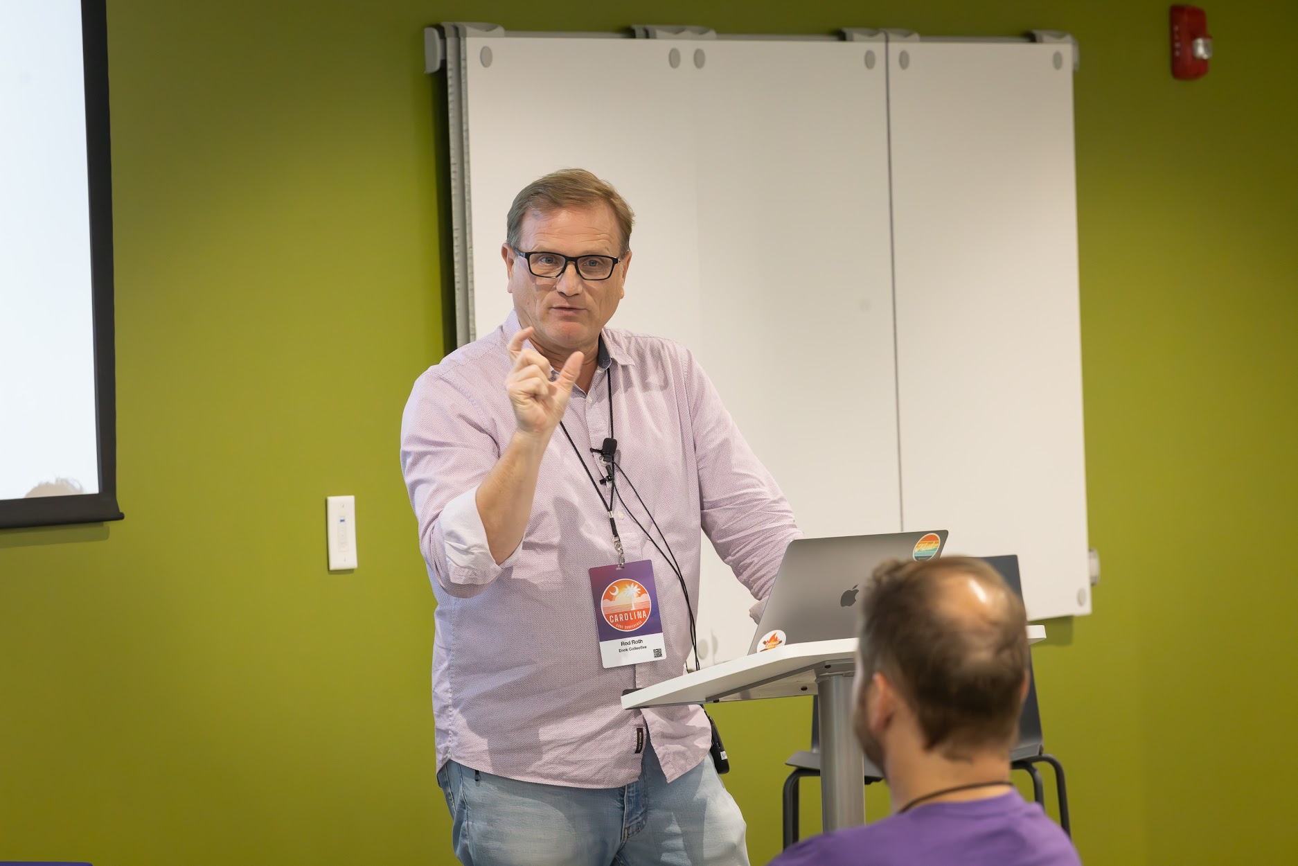 Rod Roth speaking at the 2024 Carolina Code Conference