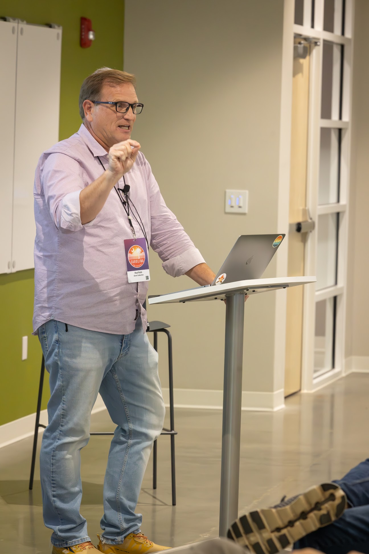 Rod Roth speaking at the 2024 Carolina Code Conference