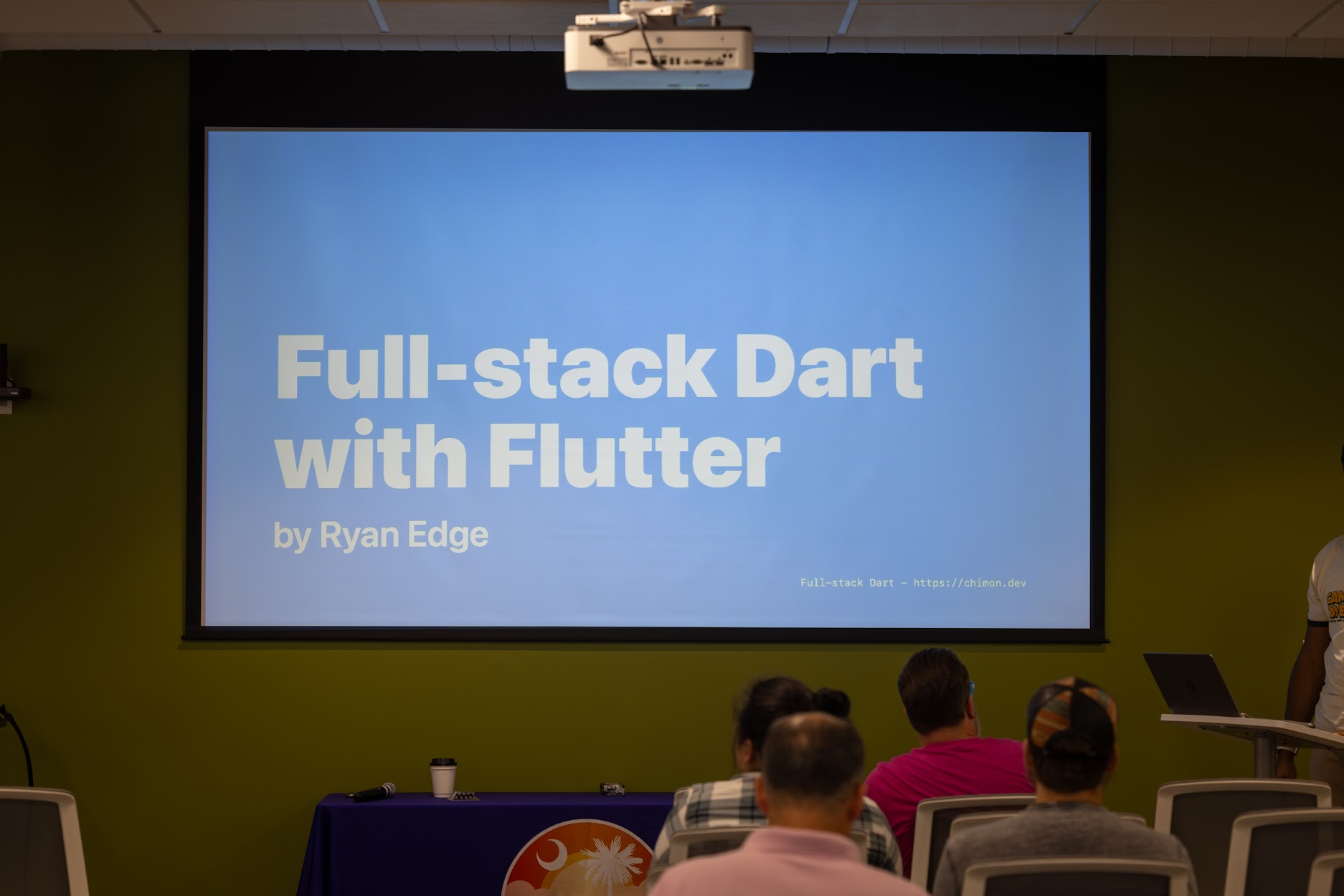 Ryan Edge speaking at the 2024 Carolina Code Conference