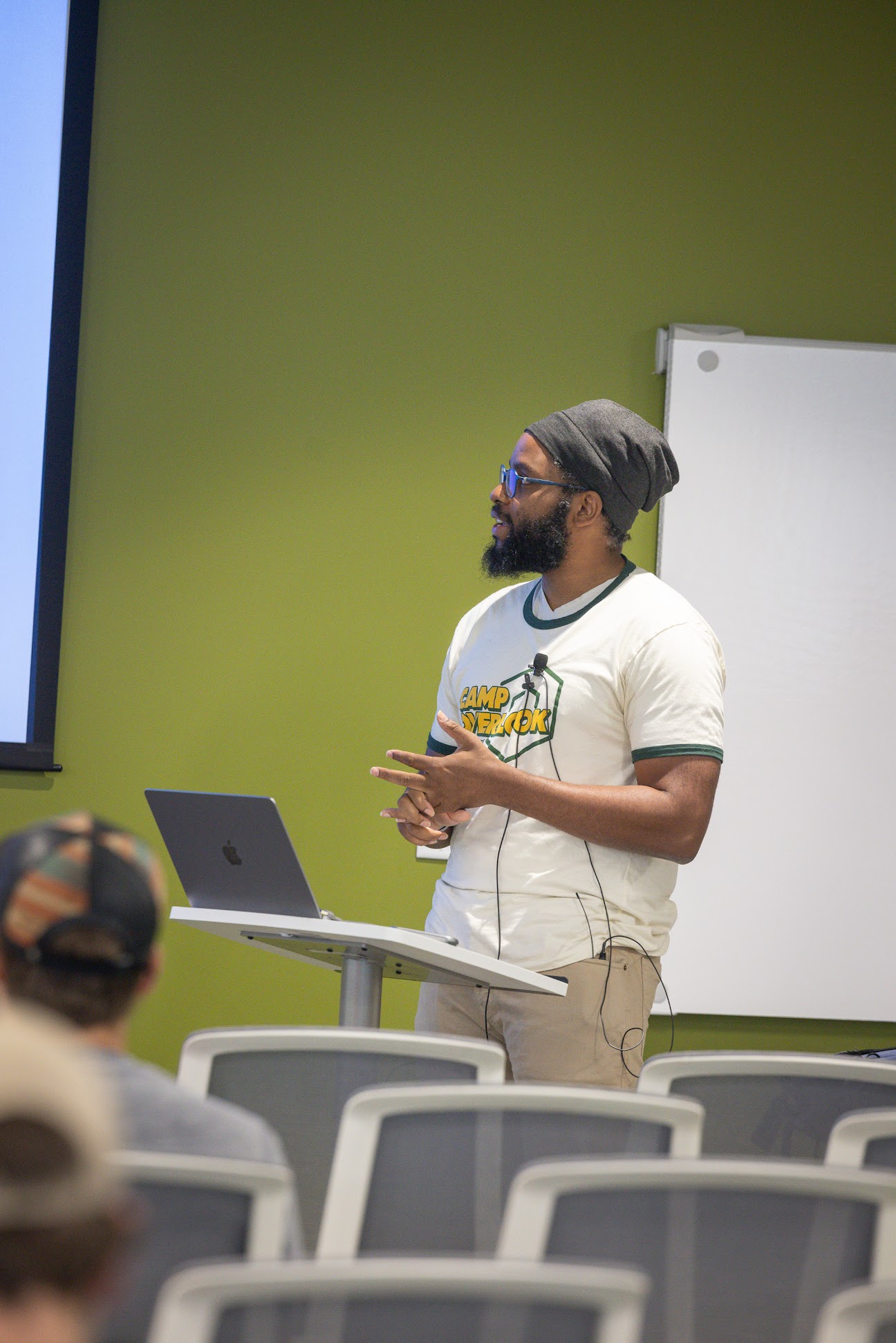 Ryan Edge speaking at the 2024 Carolina Code Conference