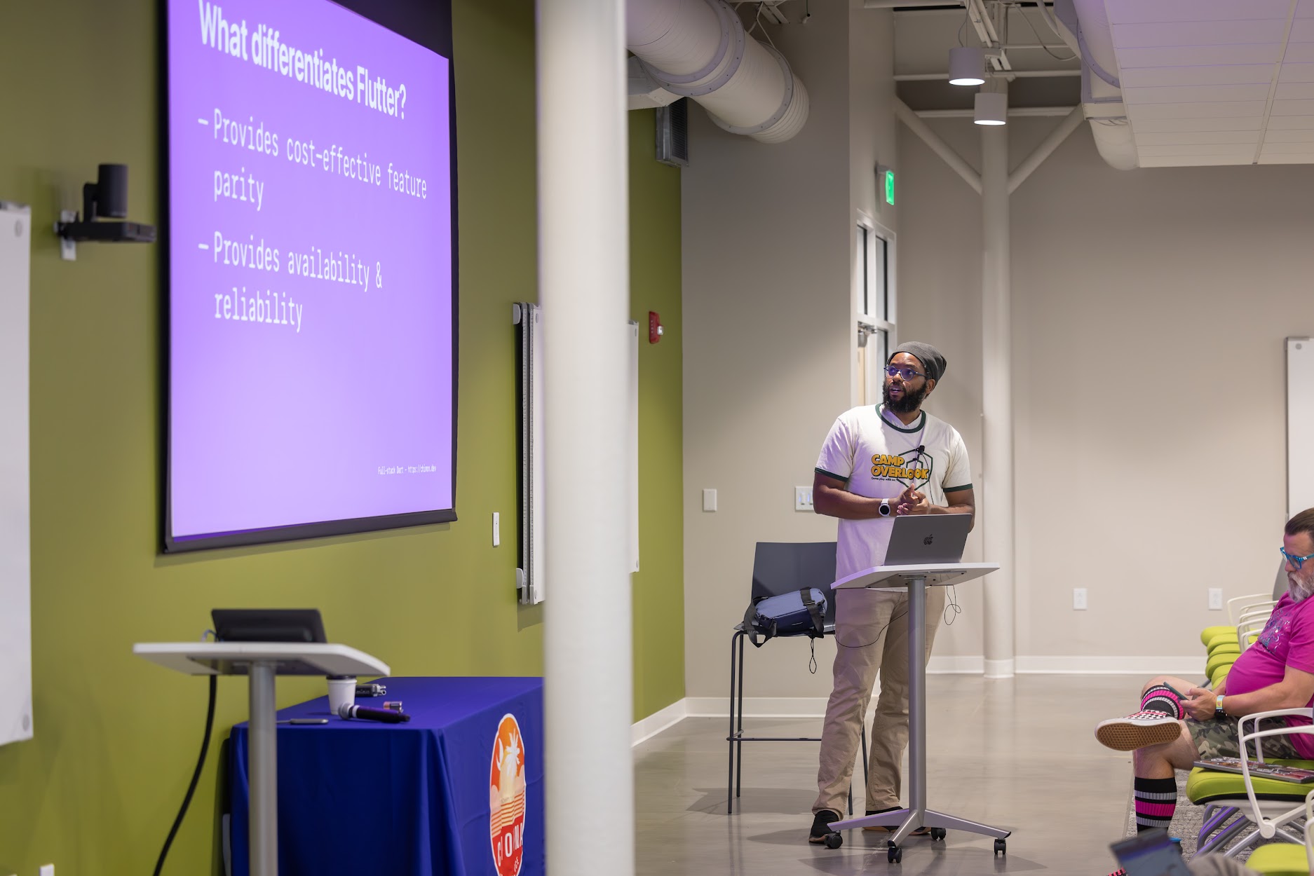 Ryan Edge speaking at the 2024 Carolina Code Conference