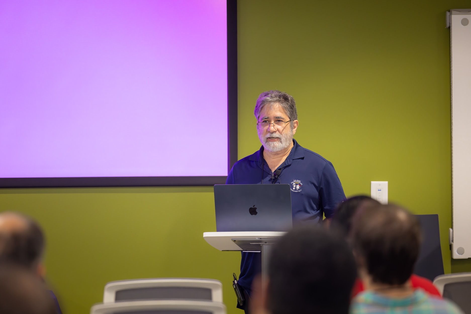 Sam Ruby speaking at the 2024 Carolina Code Conference