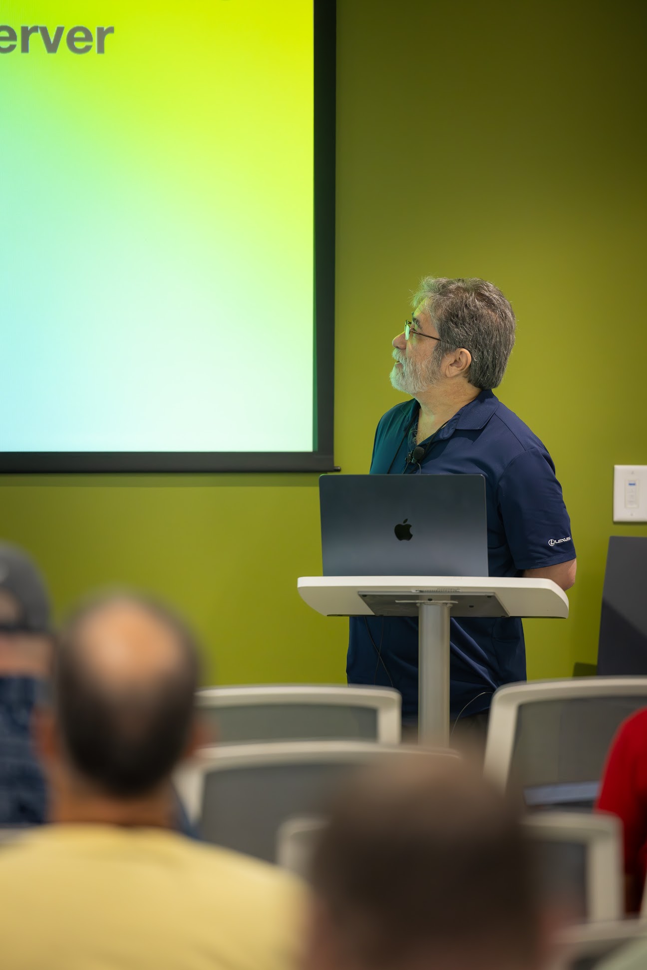 Sam Ruby speaking at the 2024 Carolina Code Conference