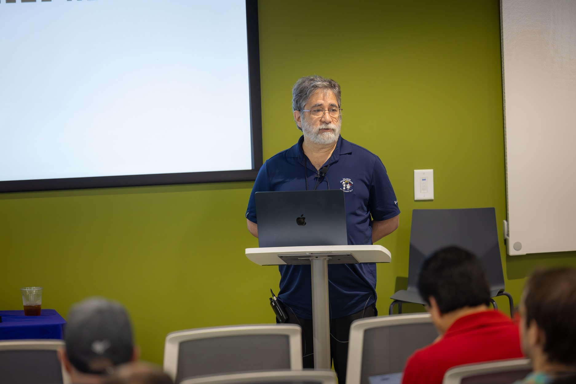 Sam Ruby speaking at the 2024 Carolina Code Conference