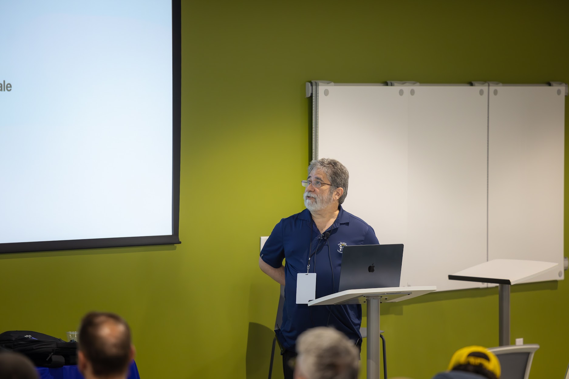 Sam Ruby speaking at the 2024 Carolina Code Conference
