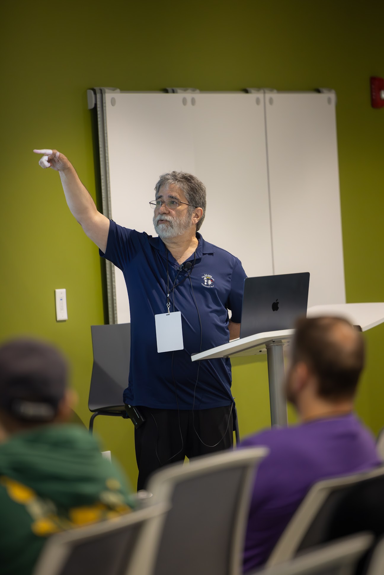 Sam Ruby speaking at the 2024 Carolina Code Conference