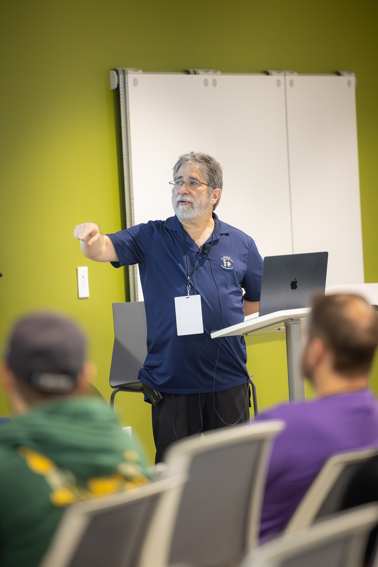 Sam Ruby speaking at the 2024 Carolina Code Conference