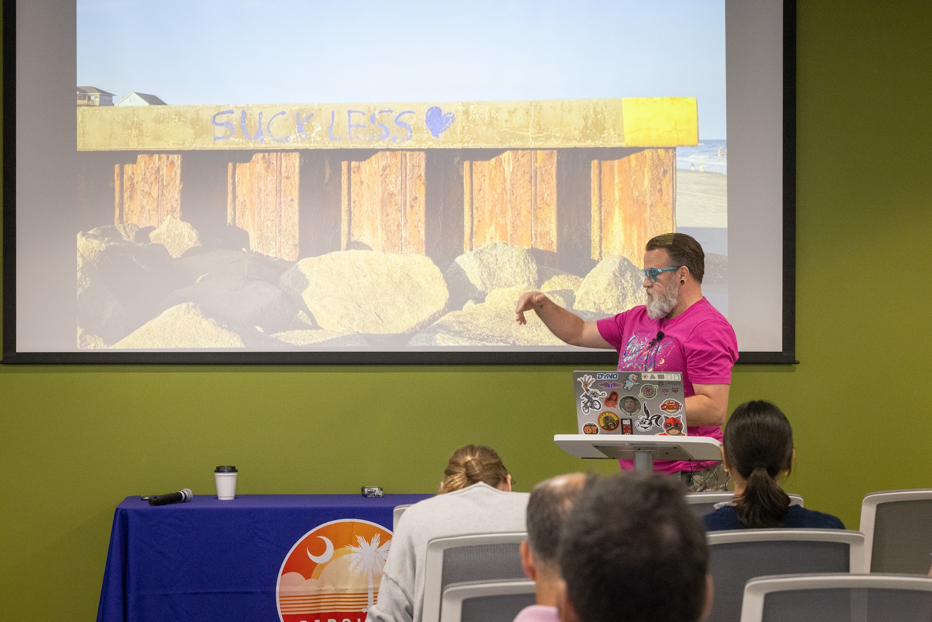 Sean Reid speaking at the 2024 Carolina Code Conference
