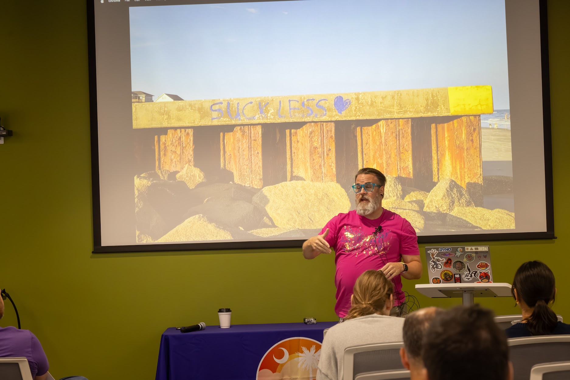 Sean Reid speaking at the 2024 Carolina Code Conference