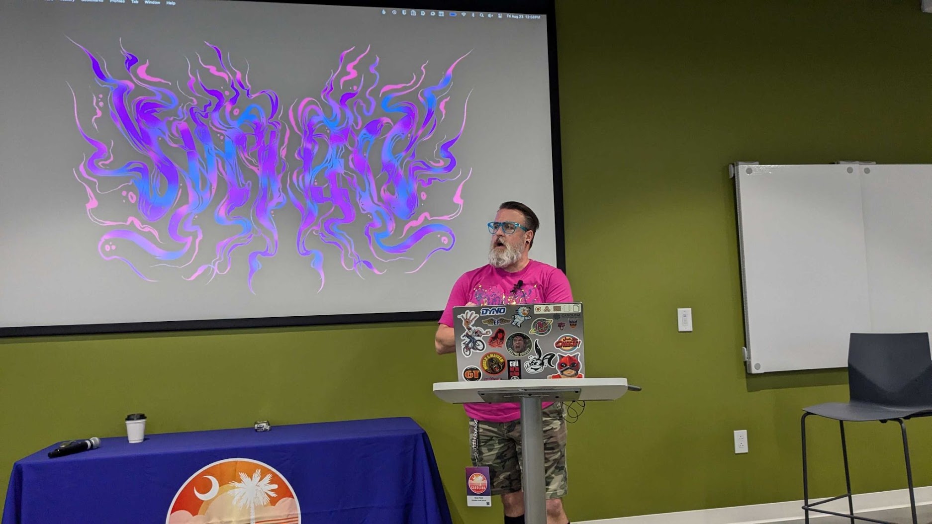 Sean Reid speaking at the 2024 Carolina Code Conference
