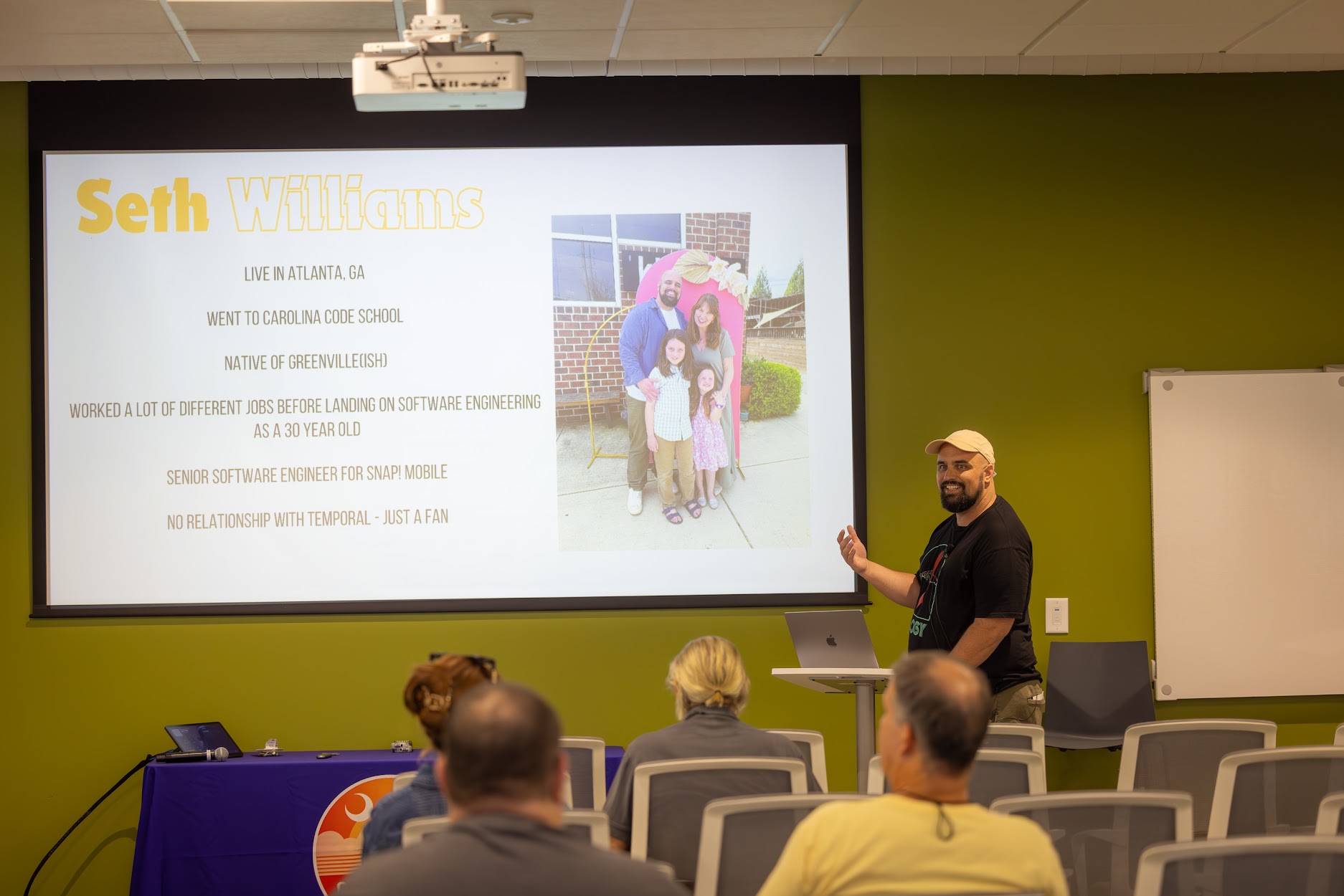 Seth Williams speaking at the 2024 Carolina Code Conference
