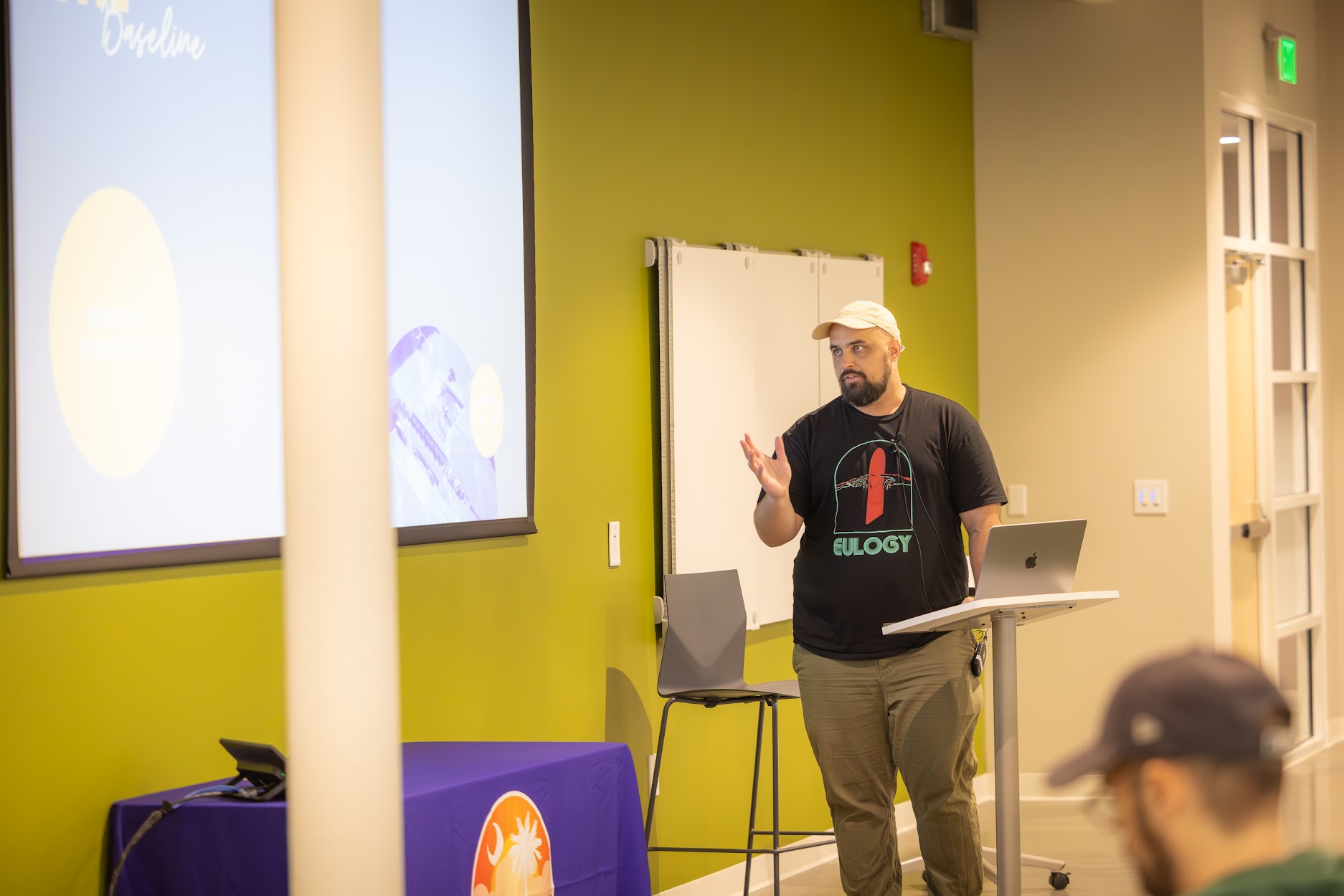 Seth Williams speaking at the 2024 Carolina Code Conference