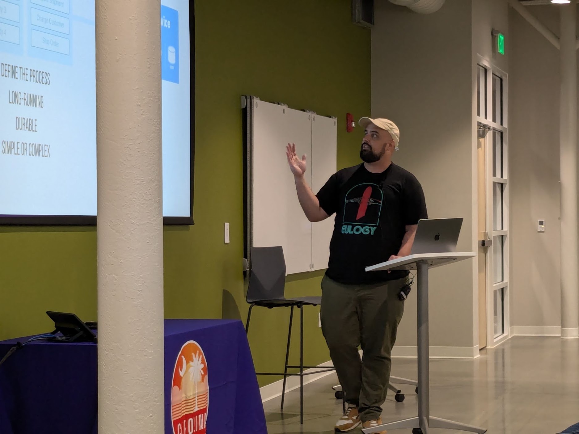 Seth Williams speaking at the 2024 Carolina Code Conference