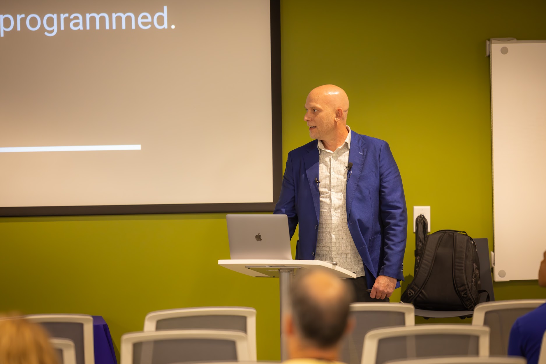 Stephen Borengasser speaking at the 2024 Carolina Code Conference