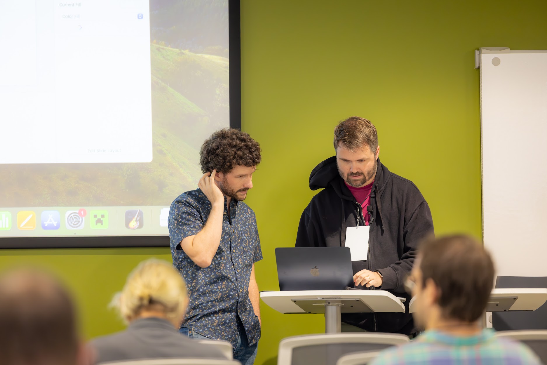 Steven Wade speaking at the 2024 Carolina Code Conference