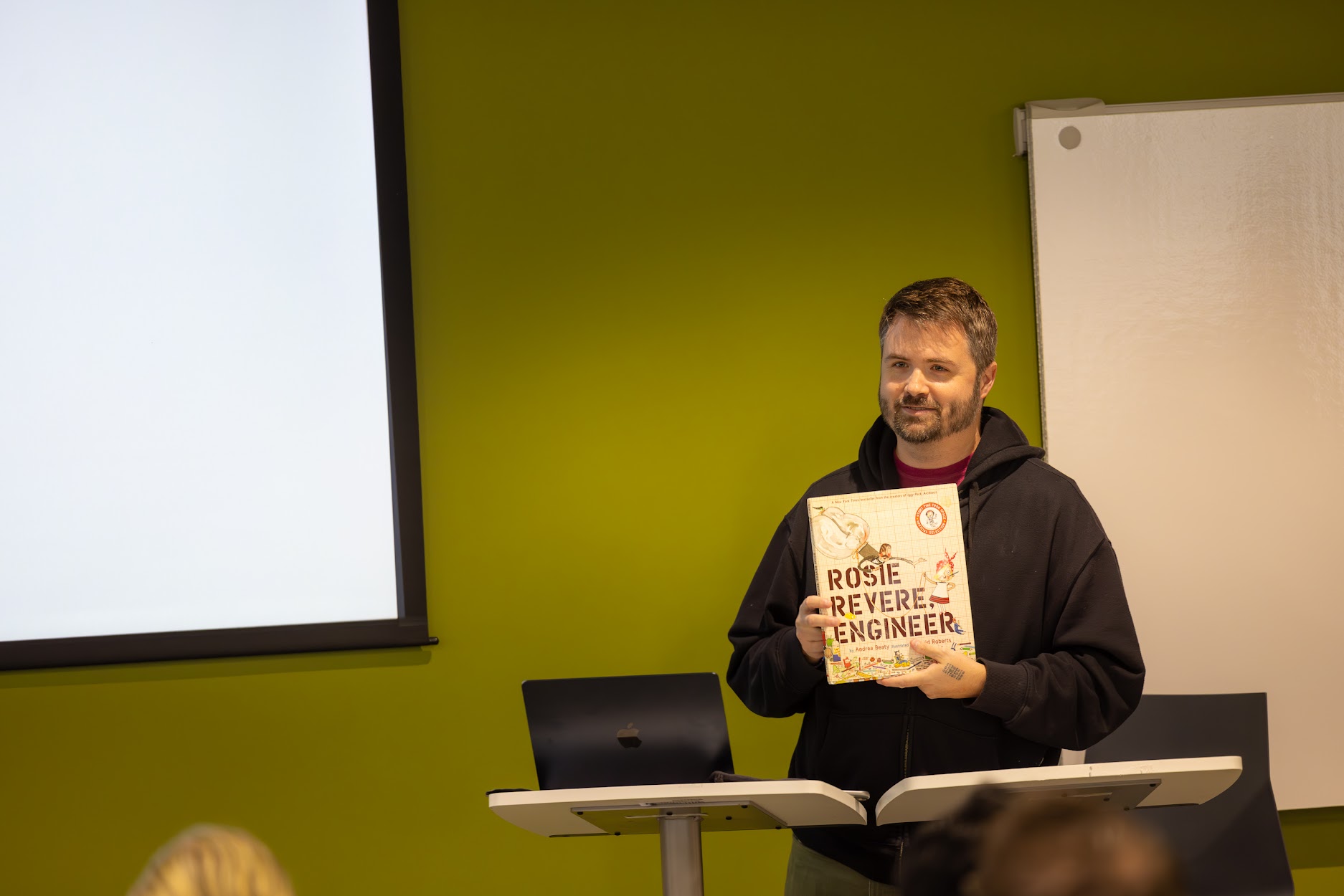 Steven Wade speaking at the 2024 Carolina Code Conference