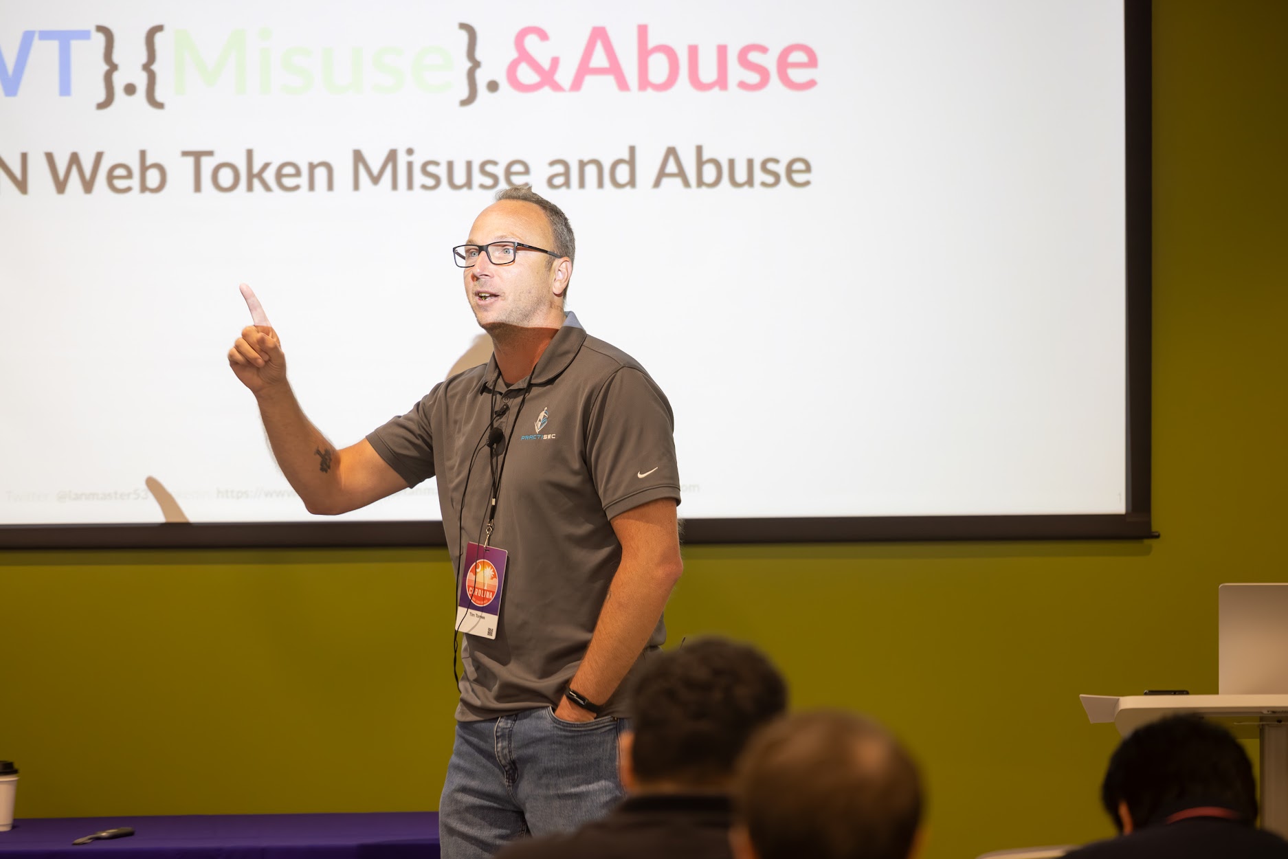 Tim Tomes speaking at the 2024 Carolina Code Conference