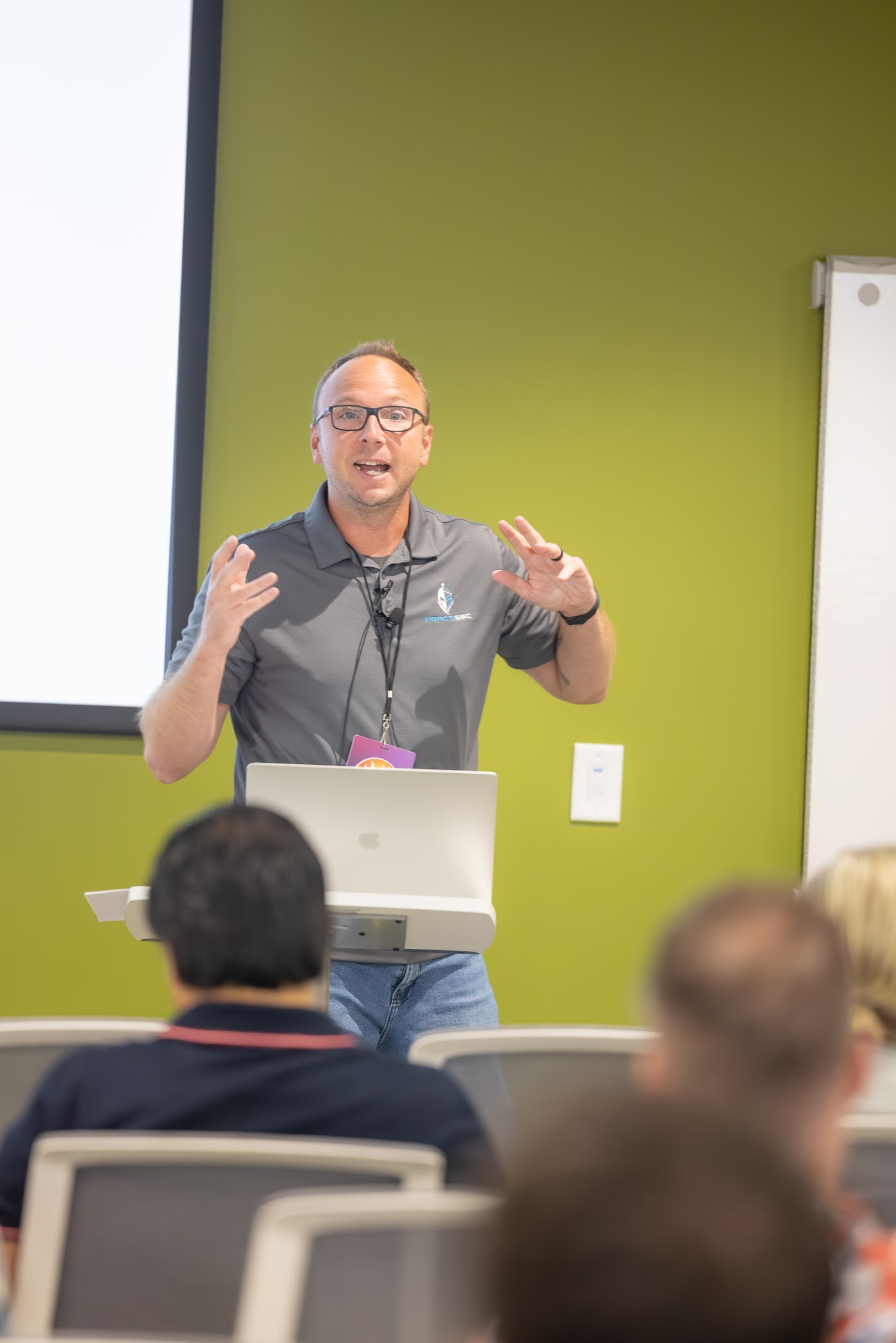 Tim Tomes speaking at the 2024 Carolina Code Conference