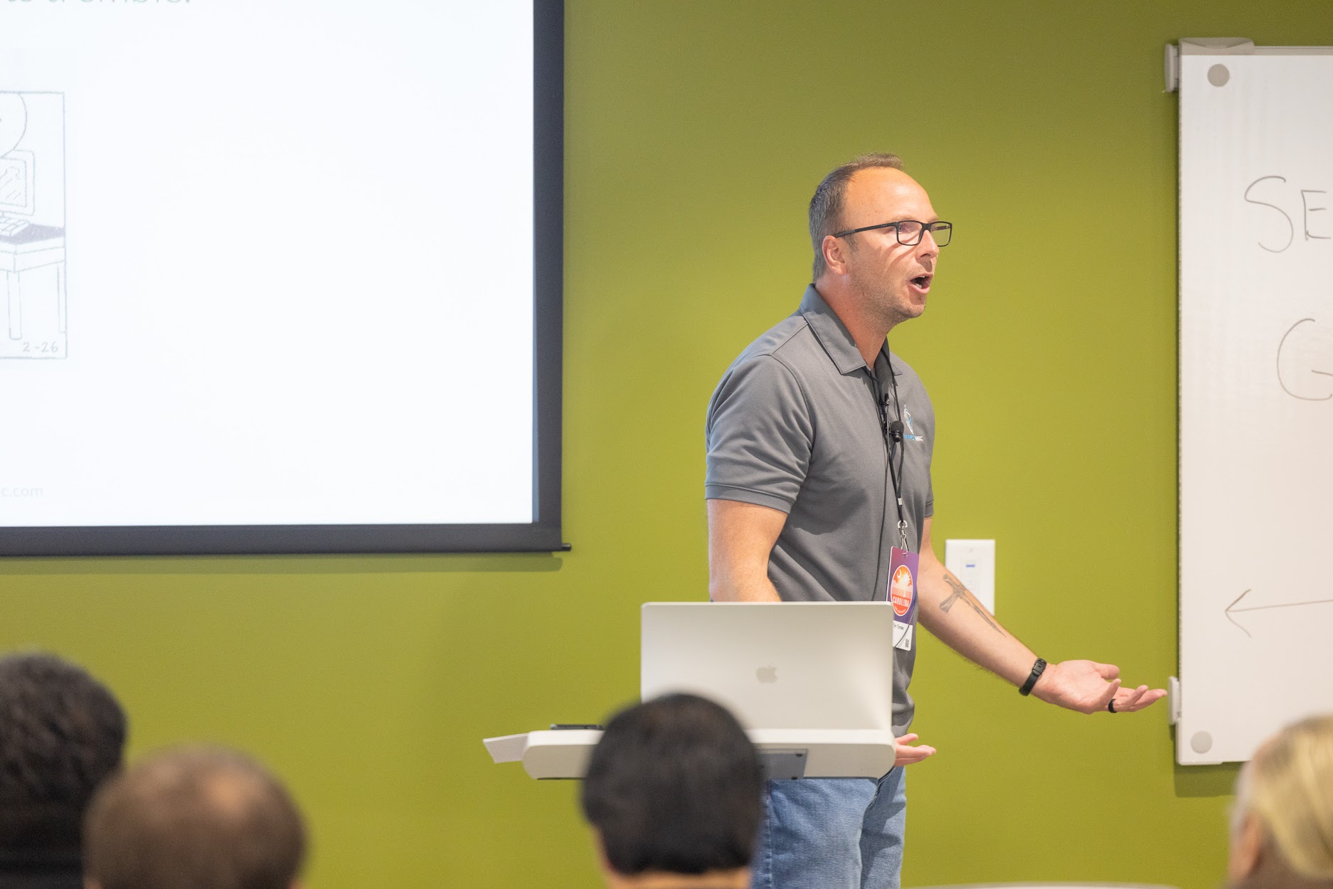 Tim Tomes speaking at the 2024 Carolina Code Conference