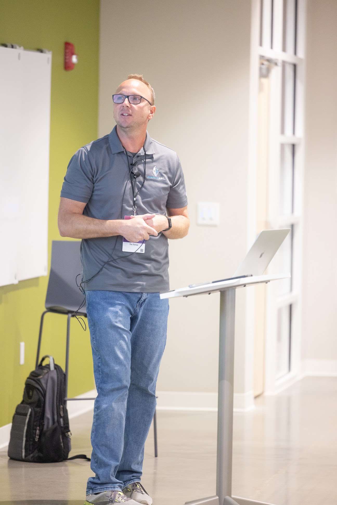 Tim Tomes speaking at the 2024 Carolina Code Conference