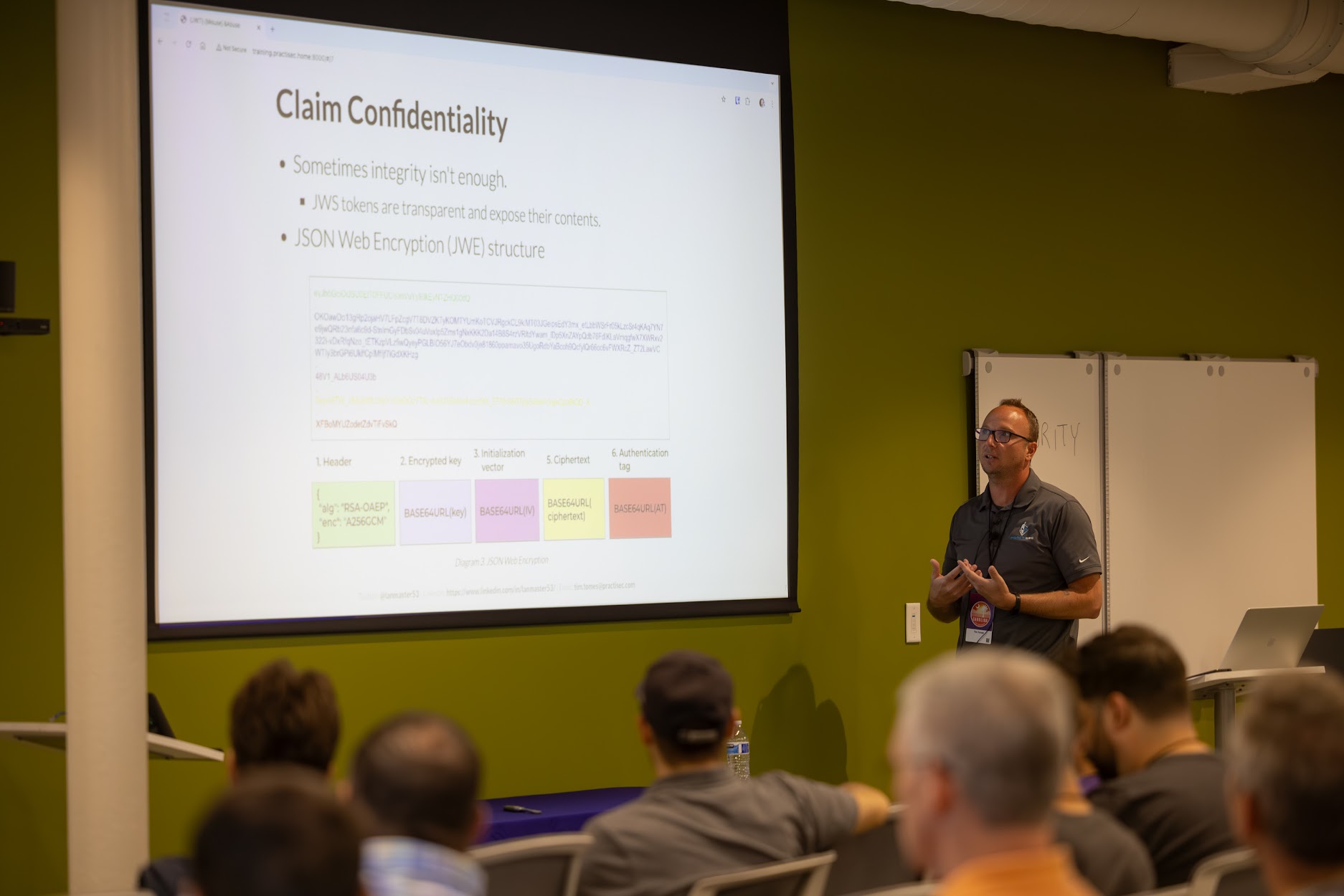 Tim Tomes speaking at the 2024 Carolina Code Conference