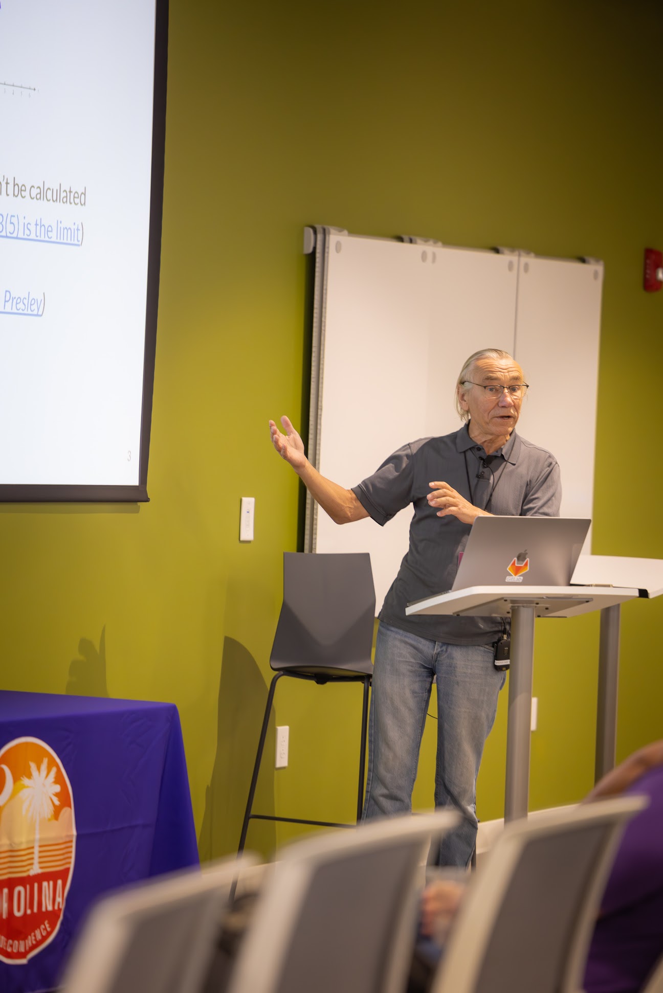 Vlad Patryshev speaking at the 2024 Carolina Code Conference