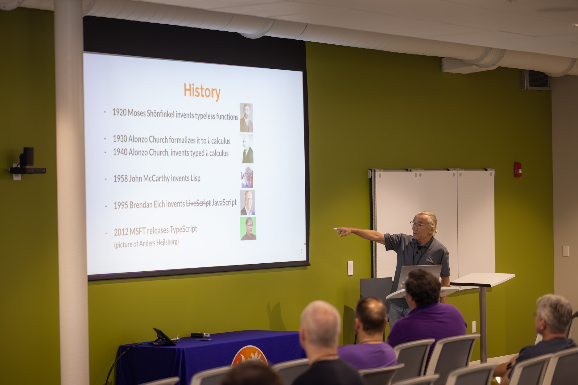 Vlad Patryshev speaking at the 2024 Carolina Code Conference