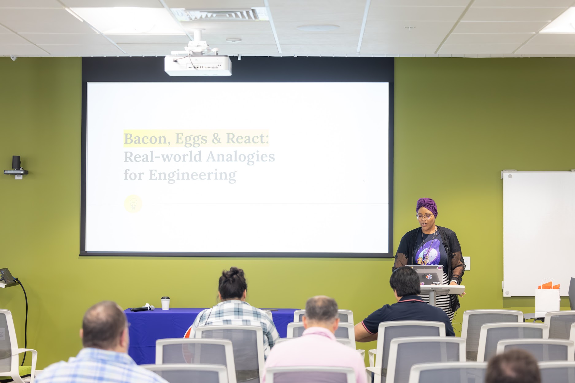 Yvette Johns speaking at the 2024 Carolina Code Conference