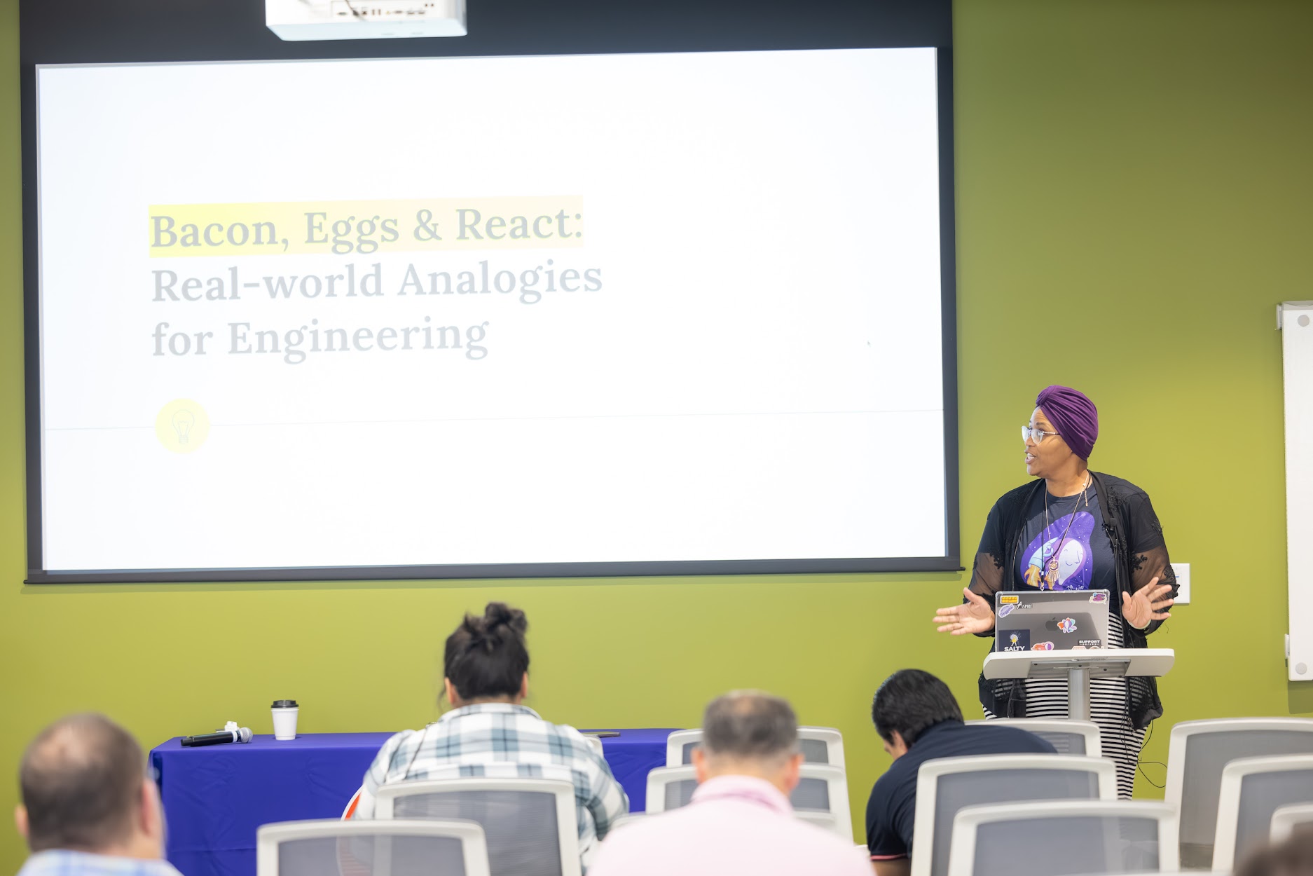 Yvette Johns speaking at the 2024 Carolina Code Conference