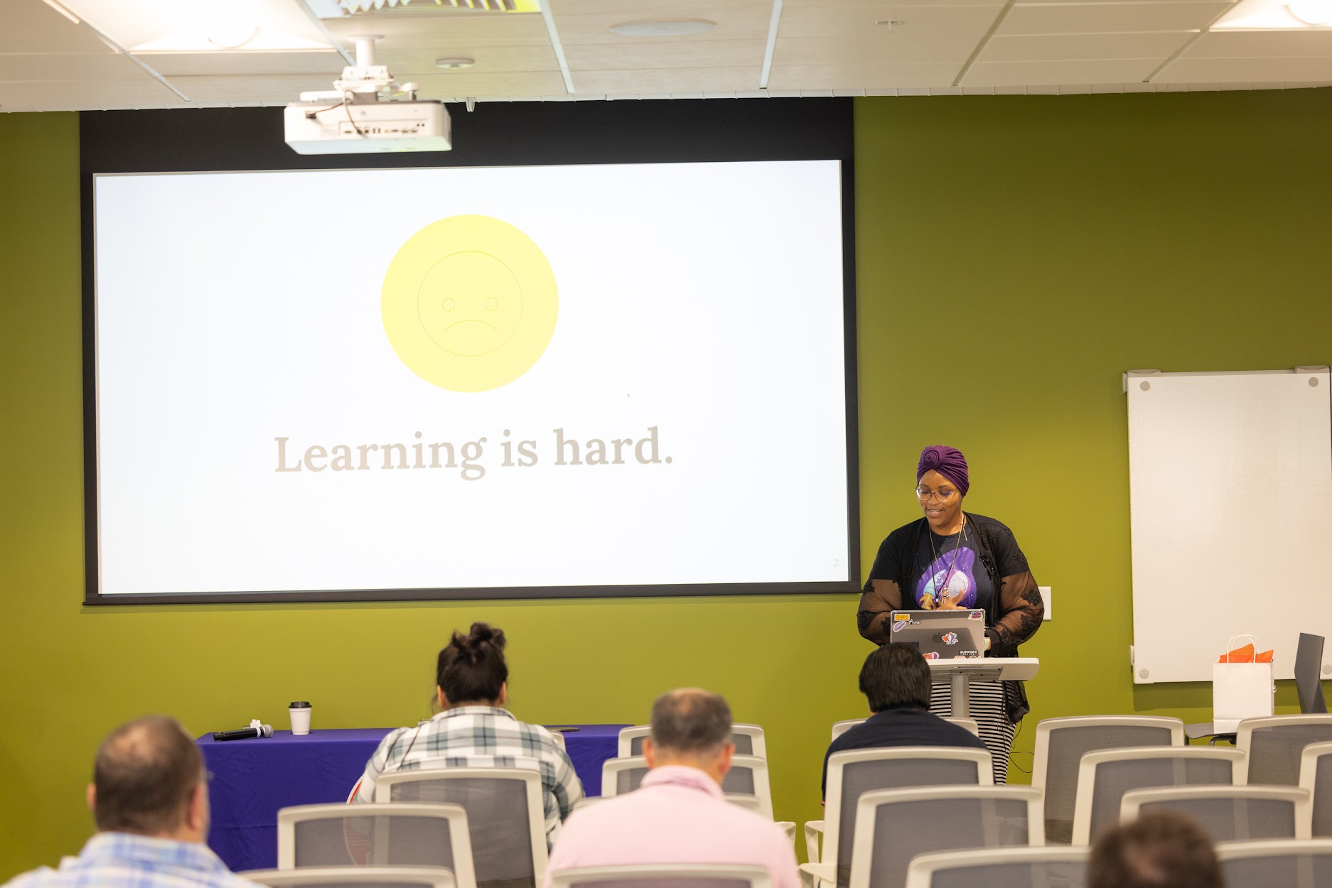 Yvette Johns speaking at the 2024 Carolina Code Conference