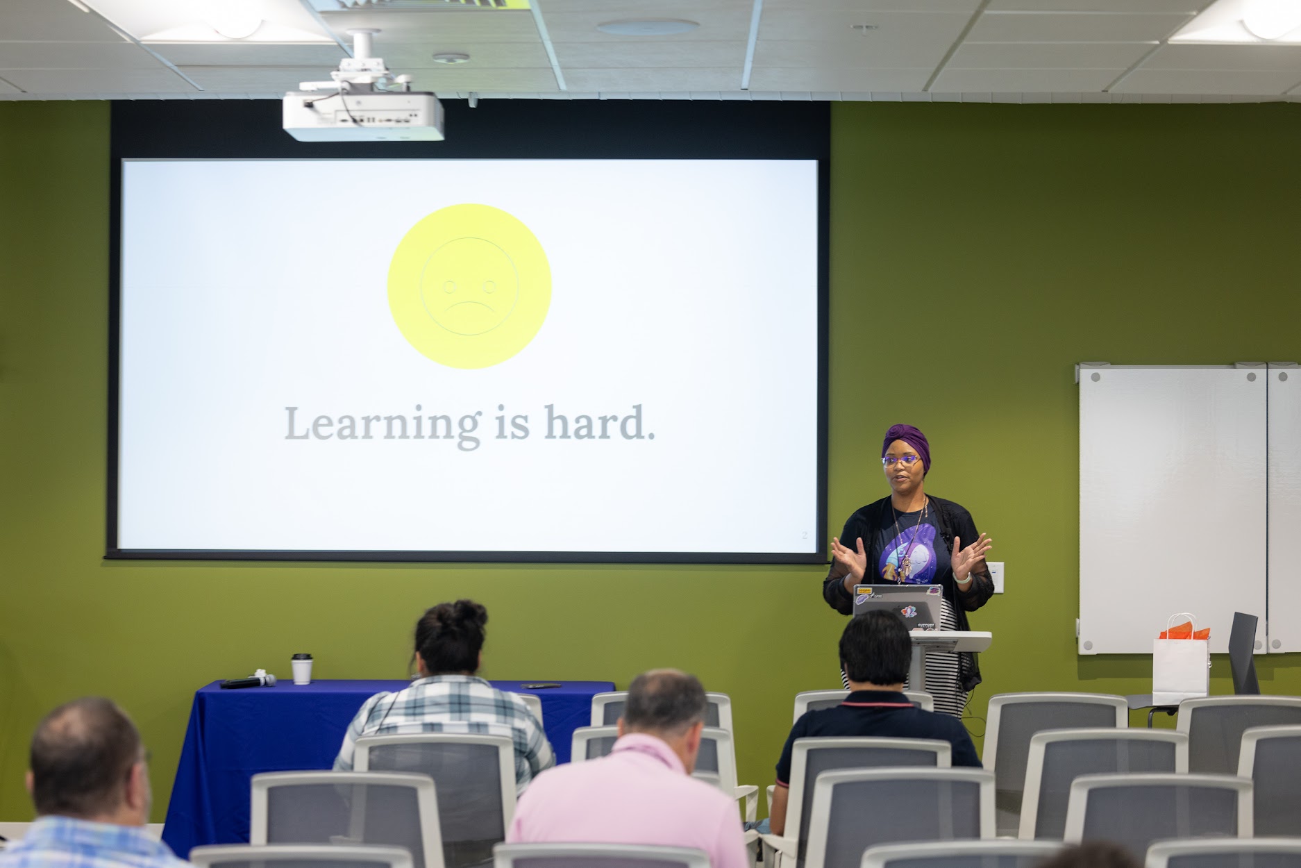 Yvette Johns speaking at the 2024 Carolina Code Conference
