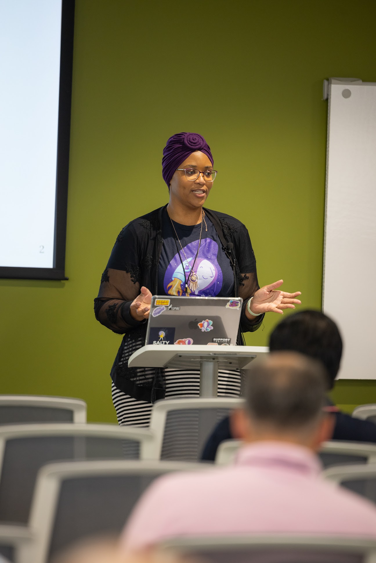 Yvette Johns speaking at the 2024 Carolina Code Conference