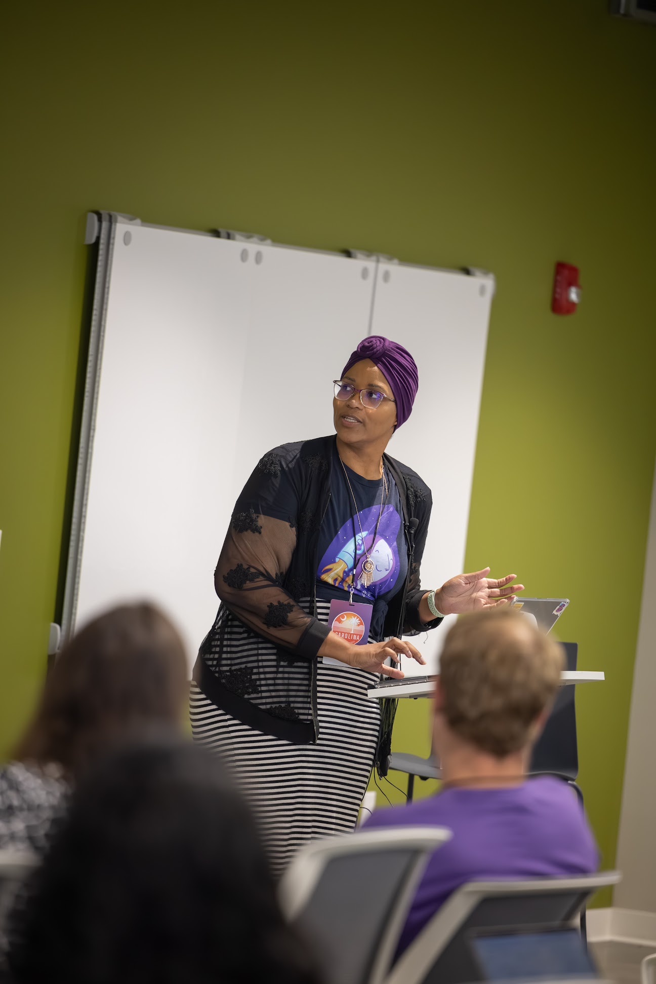 Yvette Johns speaking at the 2024 Carolina Code Conference