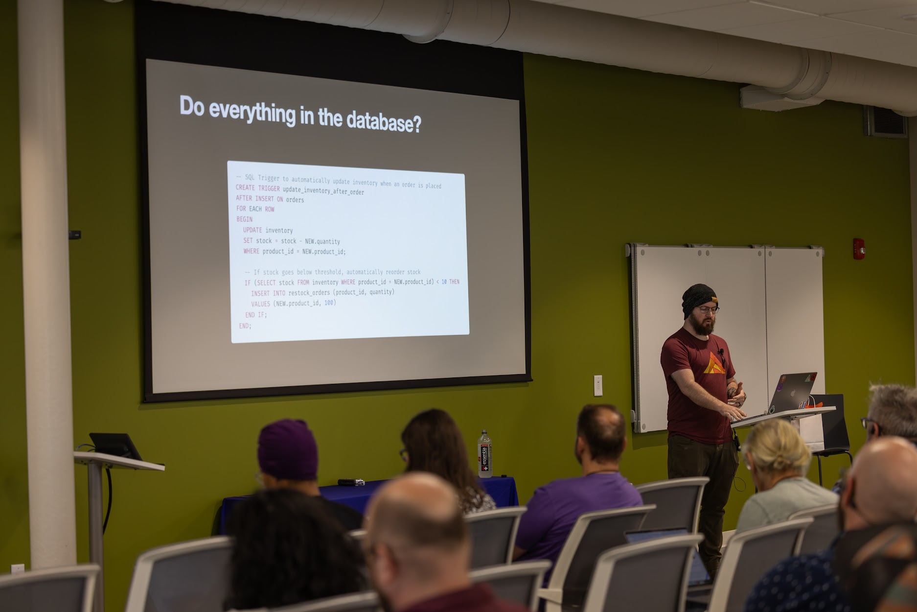 Zach Daniel speaking at the 2024 Carolina Code Conference