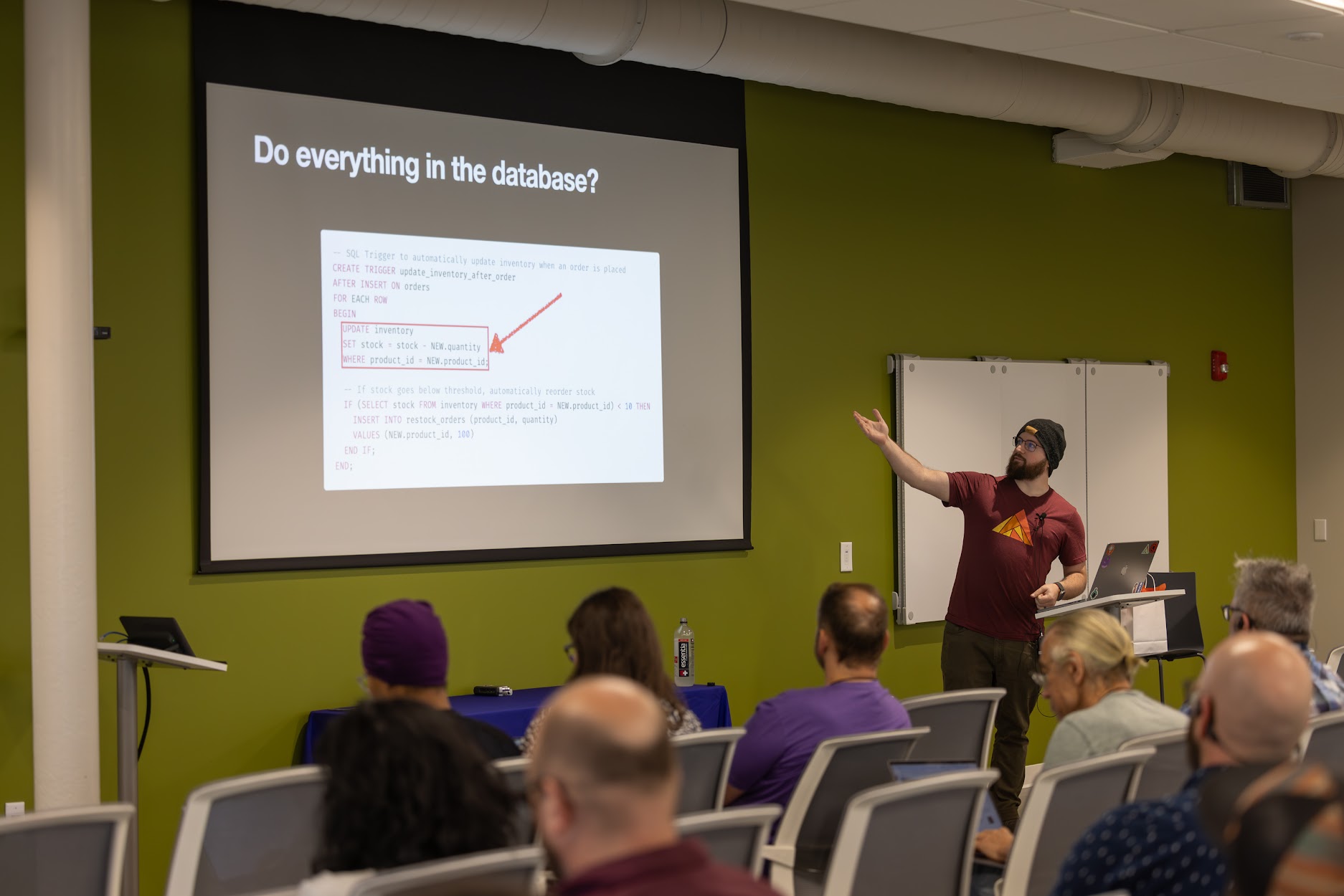 Zach Daniel speaking at the 2024 Carolina Code Conference