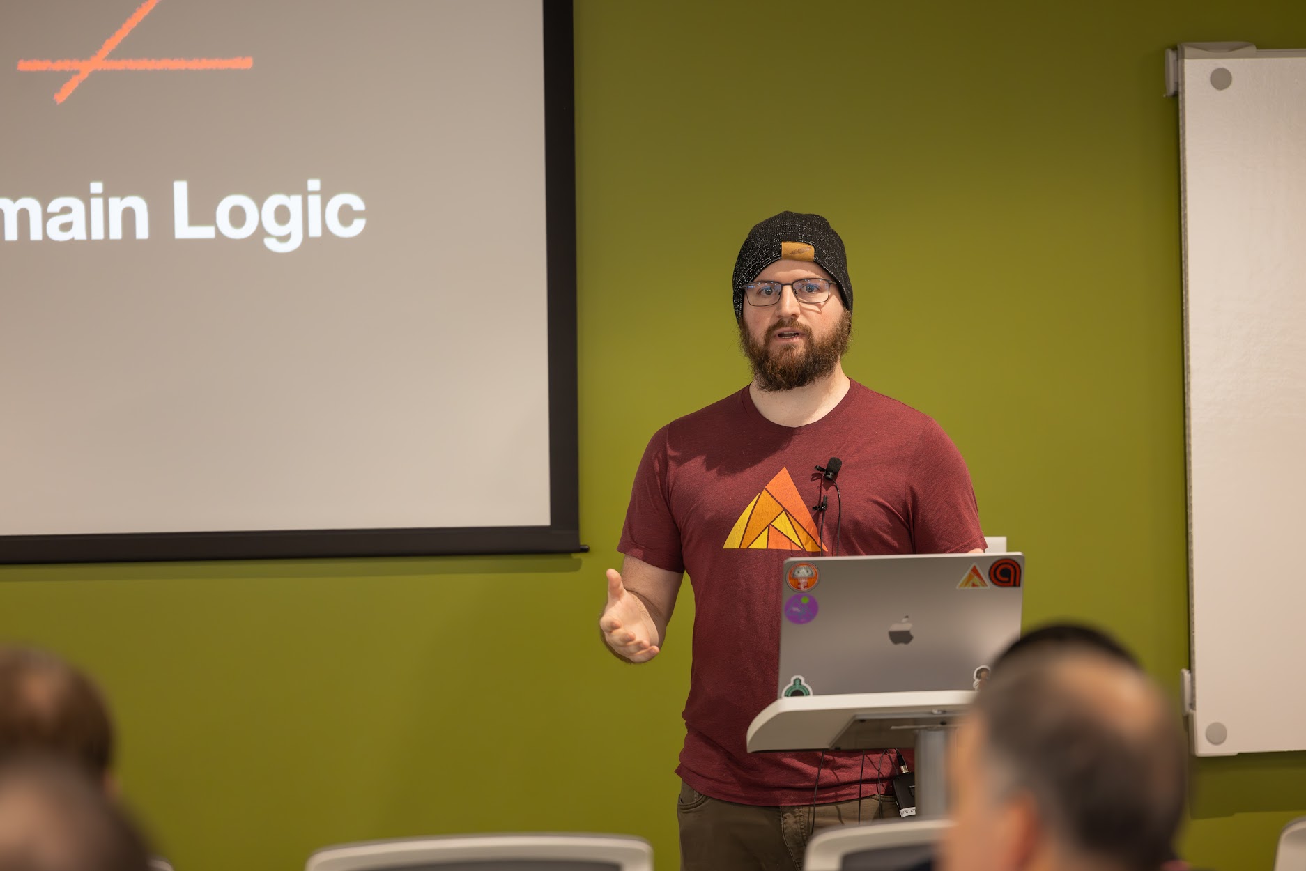 Zach Daniel speaking at the 2024 Carolina Code Conference