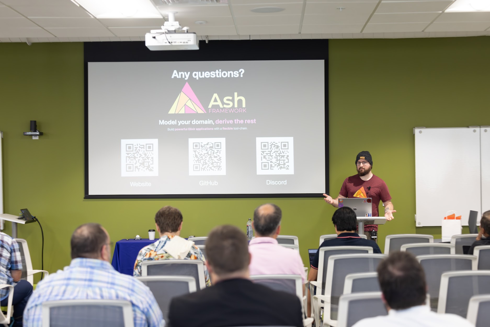 Zach Daniel speaking at the 2024 Carolina Code Conference