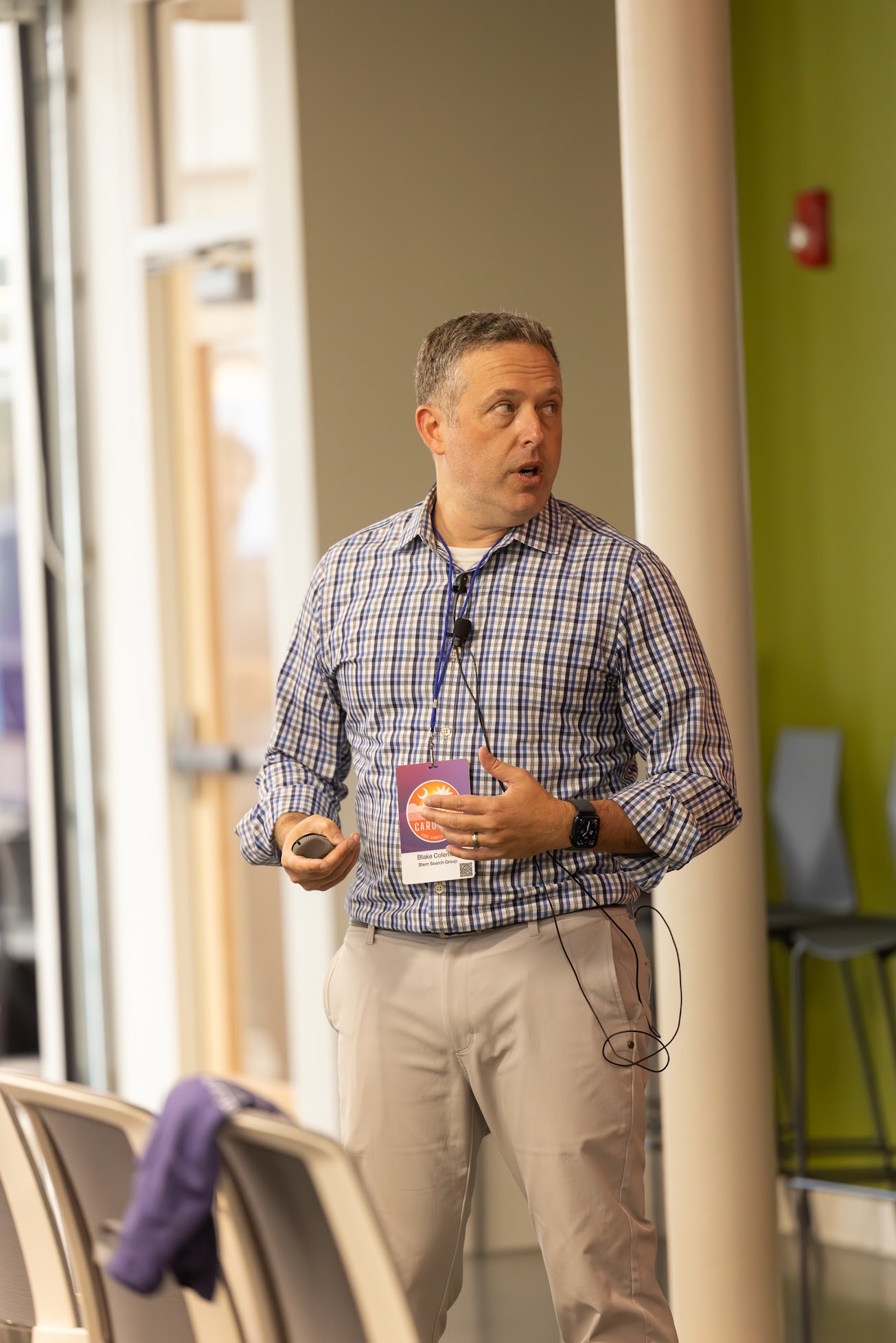 Blake Coleman speaking at the 2025 Carolina Code Conference