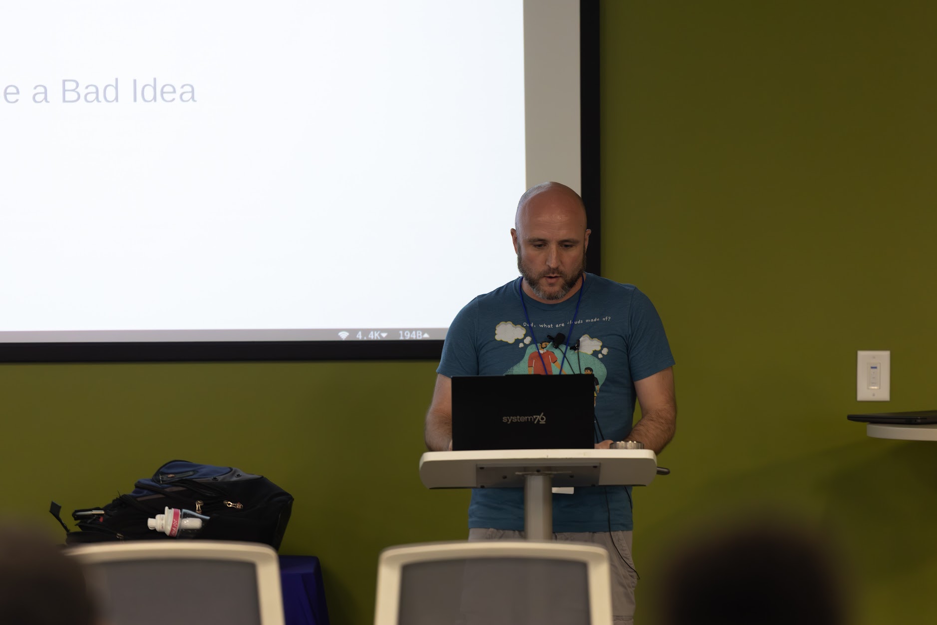 David Mackey speaking at the 2025 Carolina Code Conference