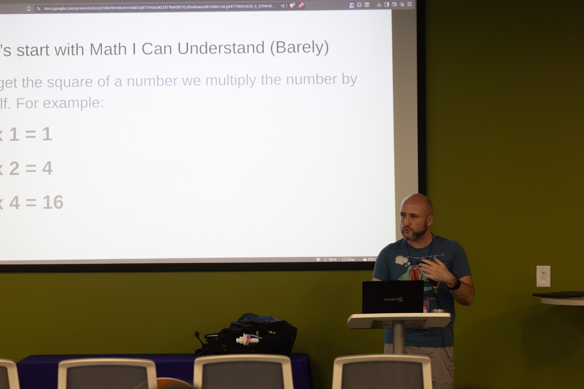 David Mackey speaking at the 2025 Carolina Code Conference