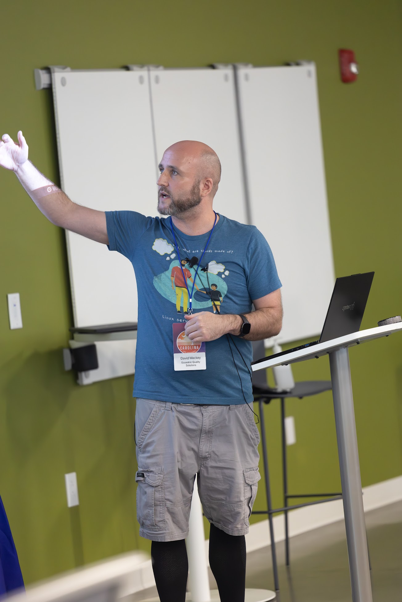 David Mackey speaking at the 2025 Carolina Code Conference