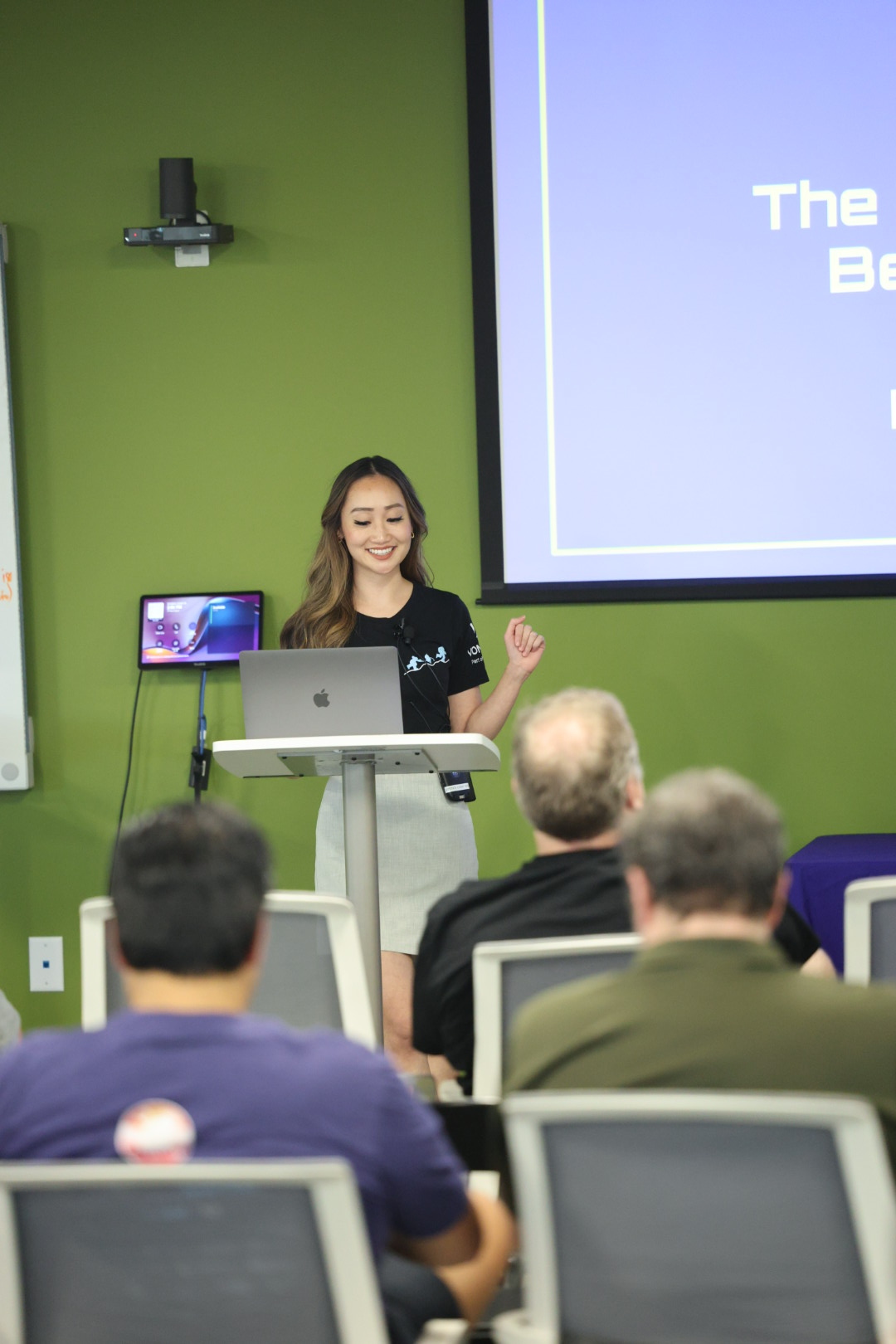 Diana Pham speaking at the 2025 Carolina Code Conference