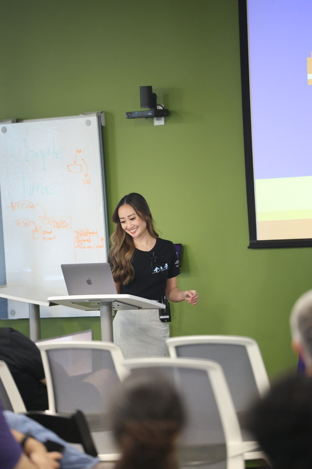 Diana Pham speaking at the 2025 Carolina Code Conference